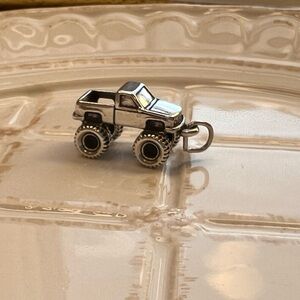 Vintage Monster Truck Charm 925 Sterling Silver Pickup Truck